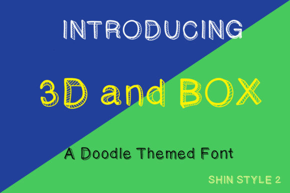 3D and Box: A Bold Display Font for Impactful Design