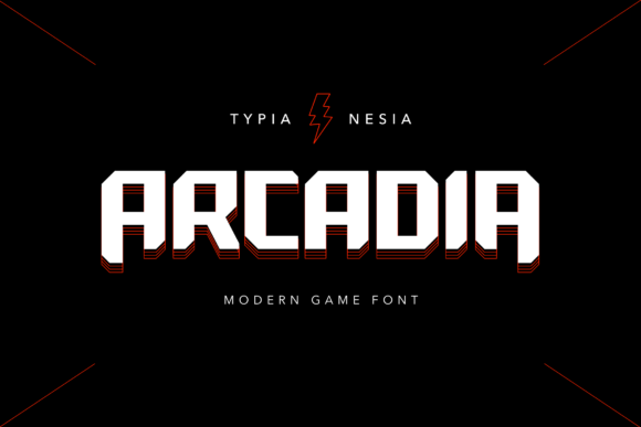 Arcadia: A Bold Robotic Display Font for Modern Design