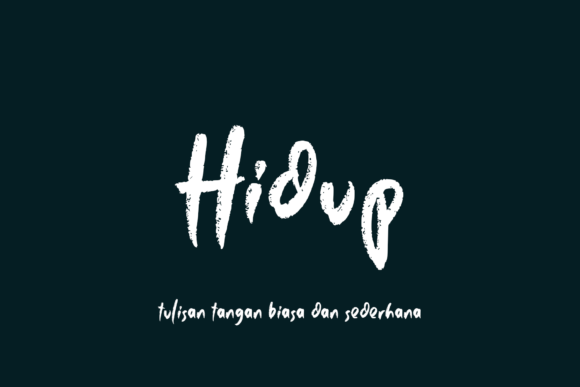 Hidup: Elevating Your Design Projects with a Cool, Rough-Textured Display Font