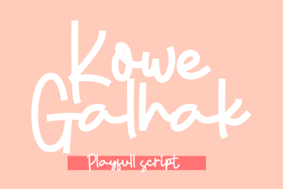 Kowe Galhak: The Playful Display Font for Bold Branding
