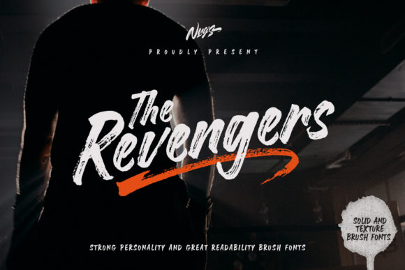 The Revengers: A Brushed Display Font for Urban Art