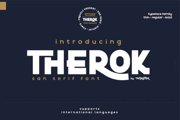 Therok: The Bold Typography Choice for High-Impact Design Projects