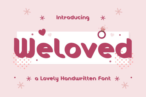 Weloved: A Cool, Neat Display Font for Bright Designs